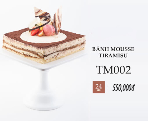 Bánh sinh nhật mousse tiramisu tm002