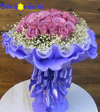 Bó hoa hồng tím Shop hoa Hải Hà su-tic-hoa-hong-tim
