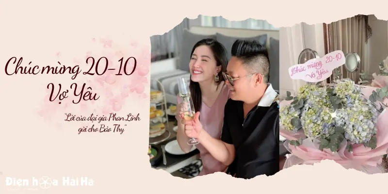 Hoa 20-10 tặng vợ yêu