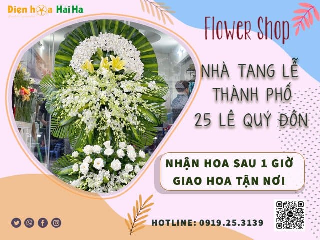 Vòng hoa nhà tang lễ lê quý đôn