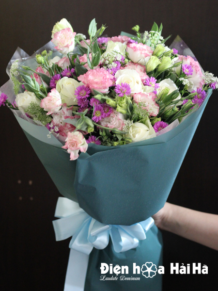 Bó hoa tặng ngày 8/3 cát tường hồng thạch thảo - Điện hoa Hải Hà | Dịch vụ điện hoa toàn quốc uy tín chất lượng Bó hoa tặng ngày 8/3 cát tường hồng thạch thảo - Điện hoa Hải Hà | Dịch vụ điện hoa toàn quốc uy tín chất lượng