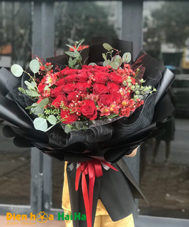 Bó hoa hồng đỏ truyền kỳ HẠNH PHÚC