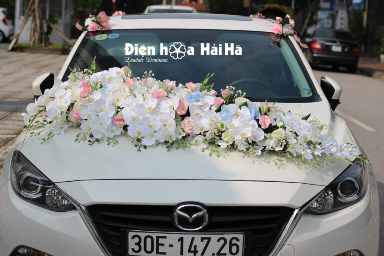 Hoa lụa trang trí xe ô tô cao cấp