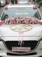Mua hoa lụa trang trí xe hoa đẹp phi yến hồng