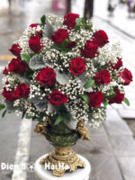 Bình hoa hồng đỏ nhập ECUADOR
