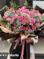 Bó hoa tặng sinh nhật hồng sen - Độc đáo