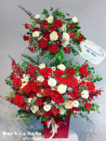 Giỏ hoa sinh nhật hồng đỏ - Rực Rỡ