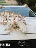 Bộ hoa lụa xe cưới dải hoa hồng Luxury