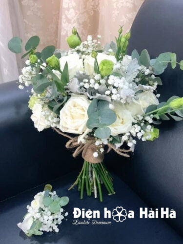 Bó hoa cưới cầm tay – Tinh khiết