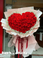 Bó hoa hồng Valentine - Trái tim của anh