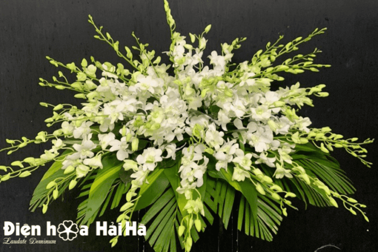 Hoa đặt trên nắp quan tài Mã HPT-008