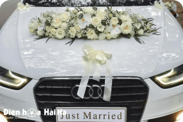 (SET22) Hoa xe cưới mầu trắng - Thấu Hiểu Nhau