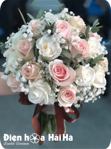 (SET23) Xe hoa cưới mầu trắng hồng- Nên Duyên