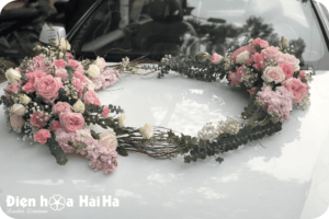 (SET32) Xe hoa cưới mầu hồng kem - Mãi ở bên