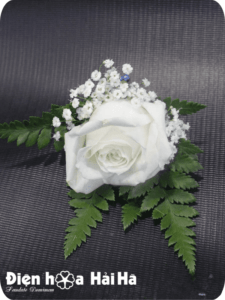 (SET37) Hoa xe cưới mầu trắng - Vĩnh Cửu