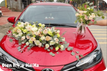 (SET46) Hoa xe cưới mầu hồng nhạt - Sẻ Chia