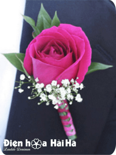 (SET48) Hoa trang trí xe cưới mầu hồng thấm - Lộng Lẫy