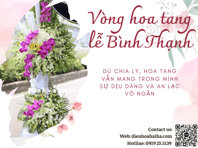 Banner vòng hoa tang lễ