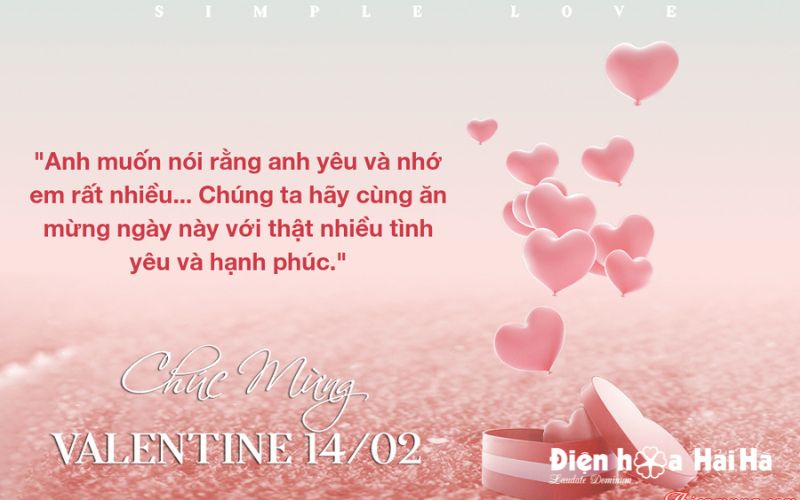 lời chúc ngày valentine