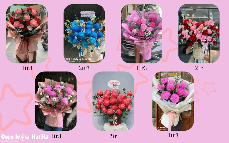 Bảng giá bó hoa mẫu đơn