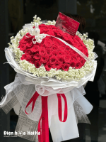 Bó Hoa Hồng Đỏ Đầy Lãng Mạn