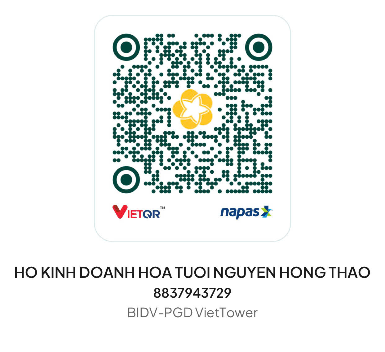 Số tài khoản thanh toán